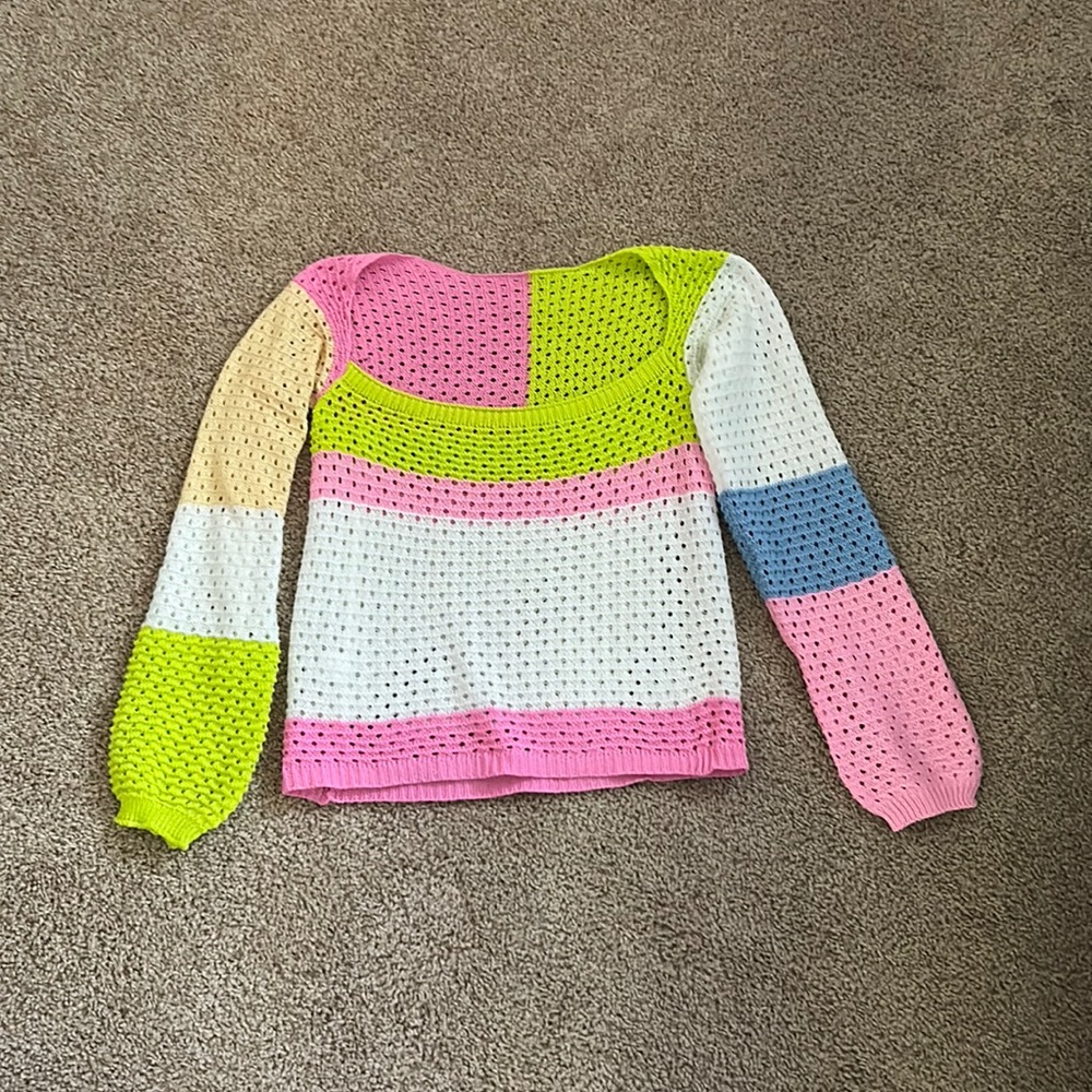 Women’s Colorful Knitted Sweater.